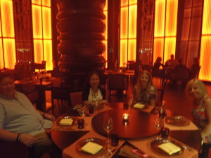 Dinner with Ewan, Maria, Trina and Immi