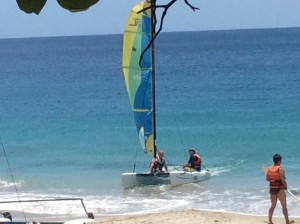 Great fun on the water, with the Hobie Cat